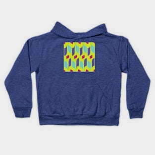 Abstract shapes pattern 01 Kids Hoodie